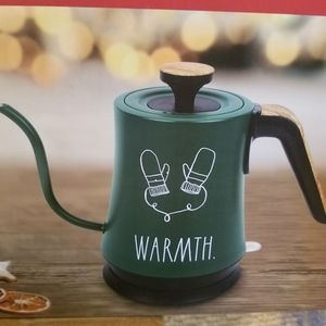 Rae Dunn Electric Gooseneck Kettle - WARMTH - Green New in Box